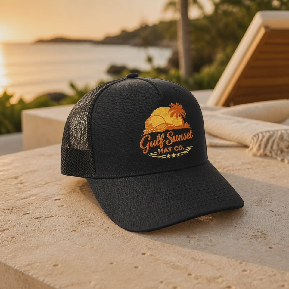 Black on Sunset Trucker Hat