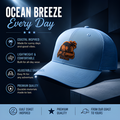 Light Blue Gulf Sunset Trucker Hat