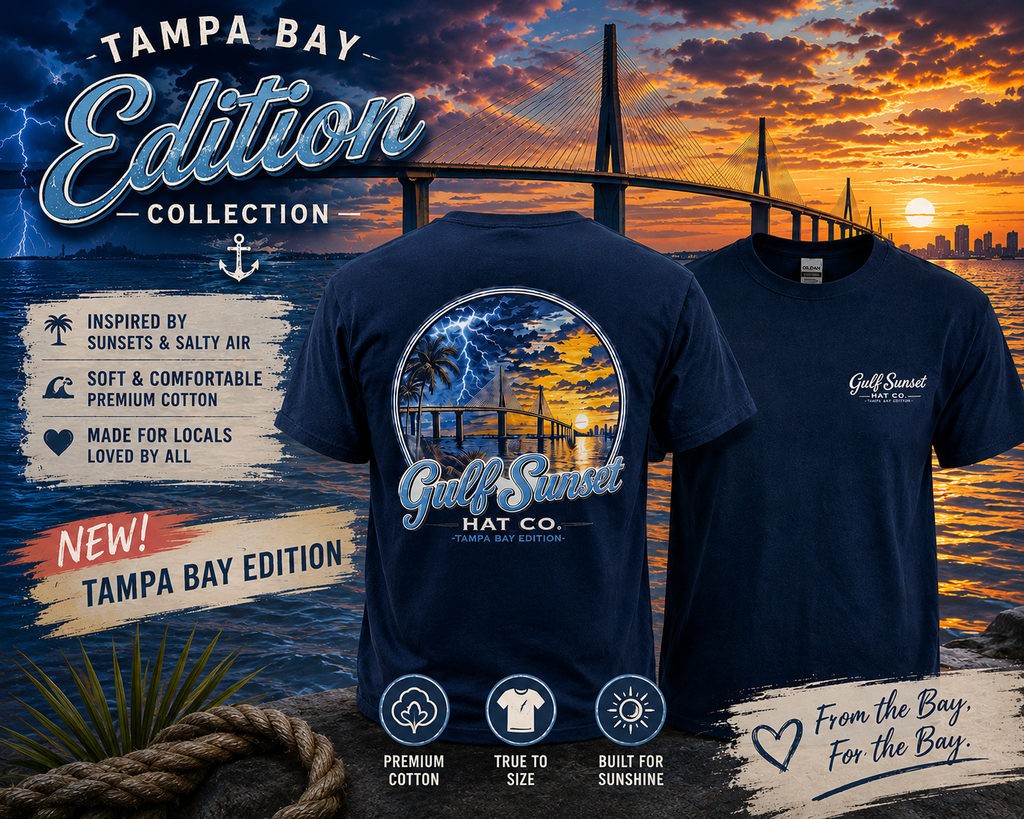 Tampa Bay Edition - Gulf Sunset Hat Co Tee