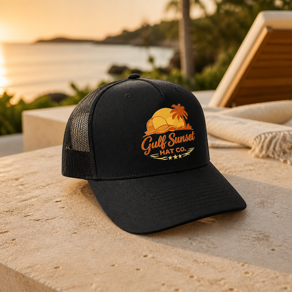 Black on Sunset Trucker Hat
