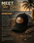 The Brett Black & Charcoal Trucker Hat – Gulf Sunset Hat Co