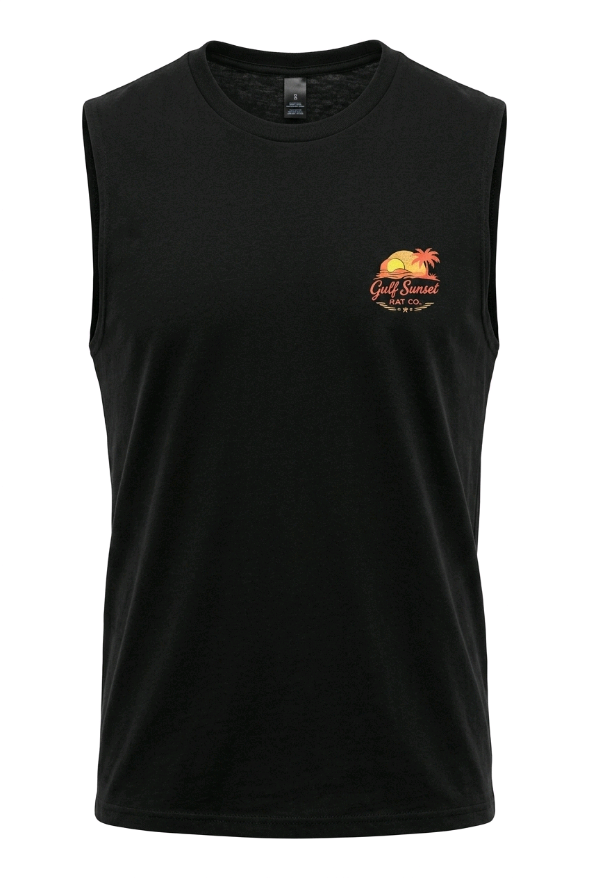 Black on Sunset Muscle Tank