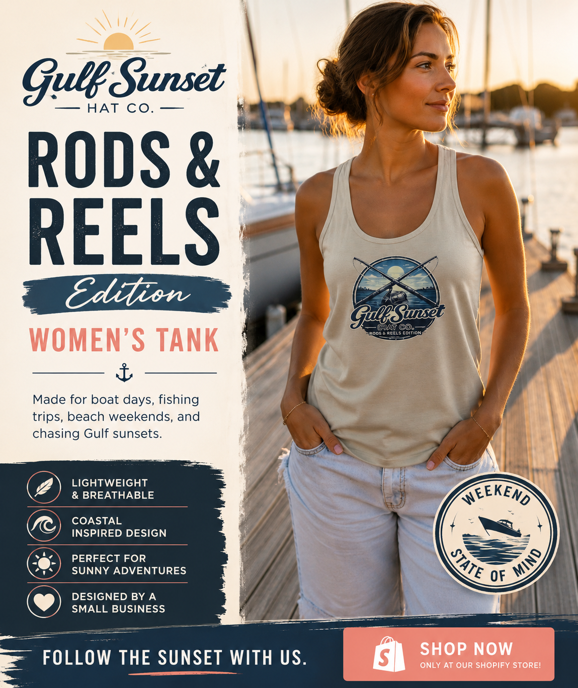 Rods & Reels Women’s Tank