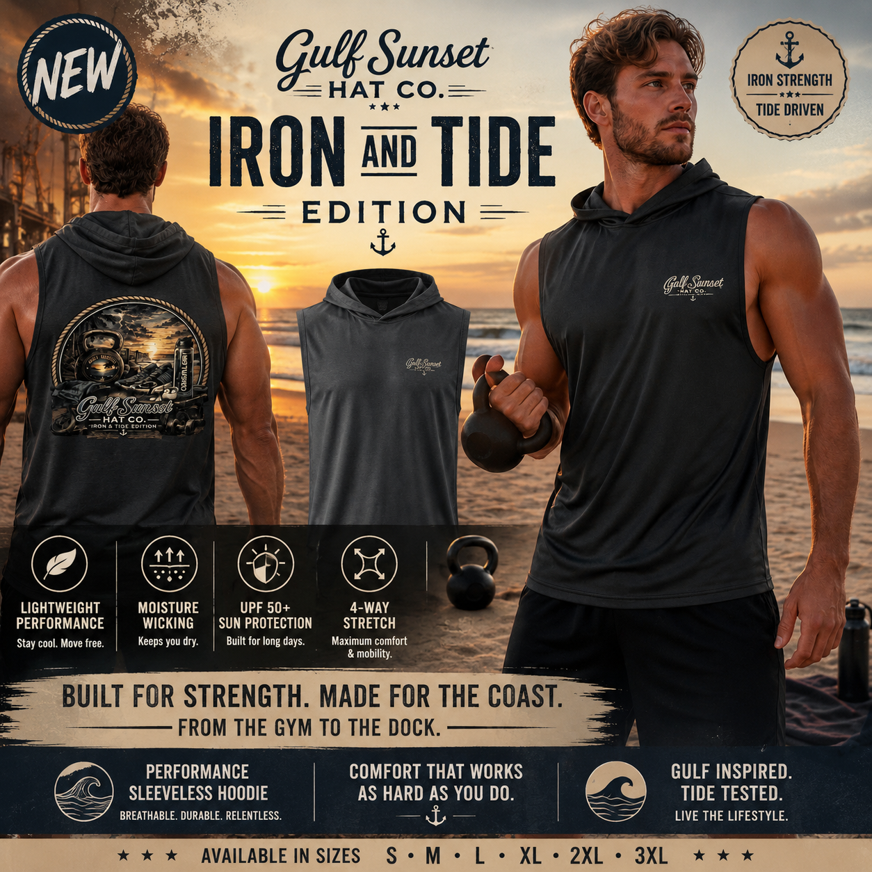 Iron & Tide Edition Performance Sleeveless Hoodie