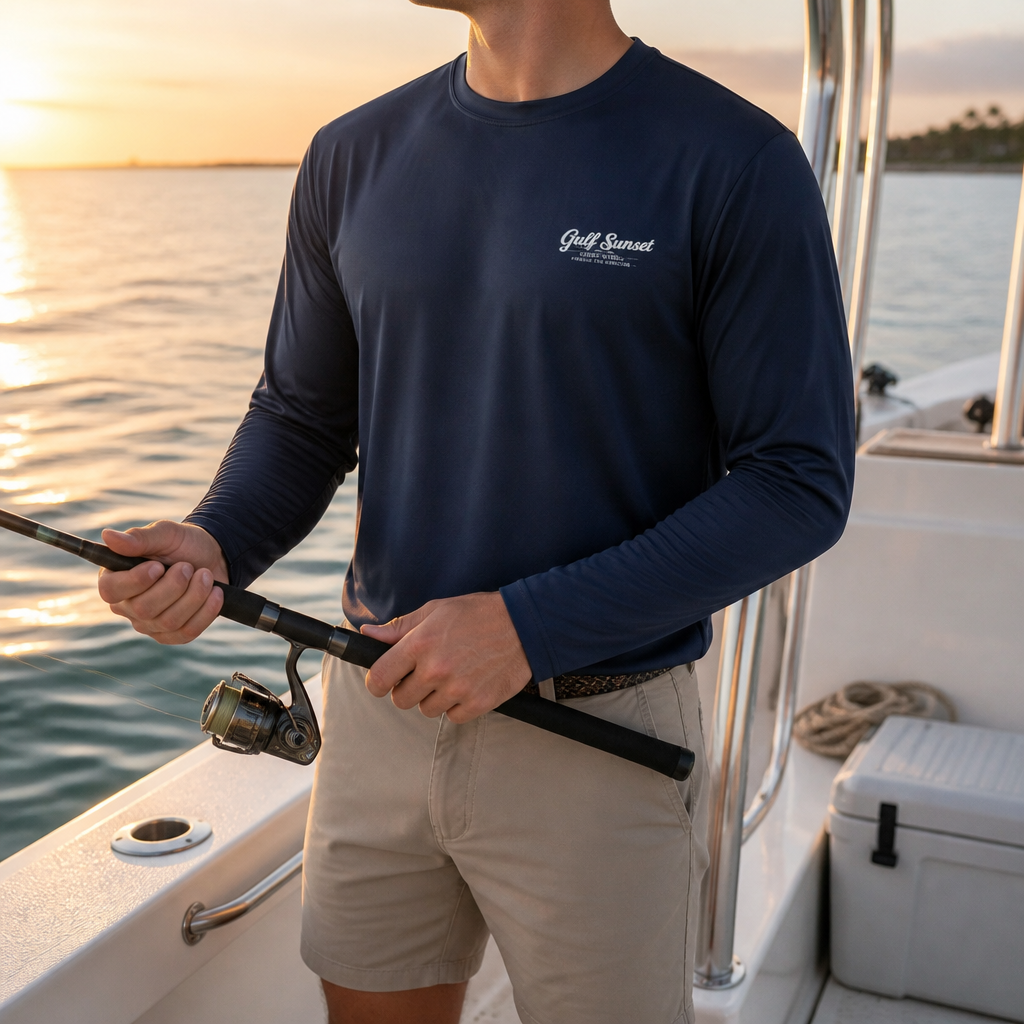 Gulf Sunset Hat Co. Rods and Reels Edition - performance Shirt